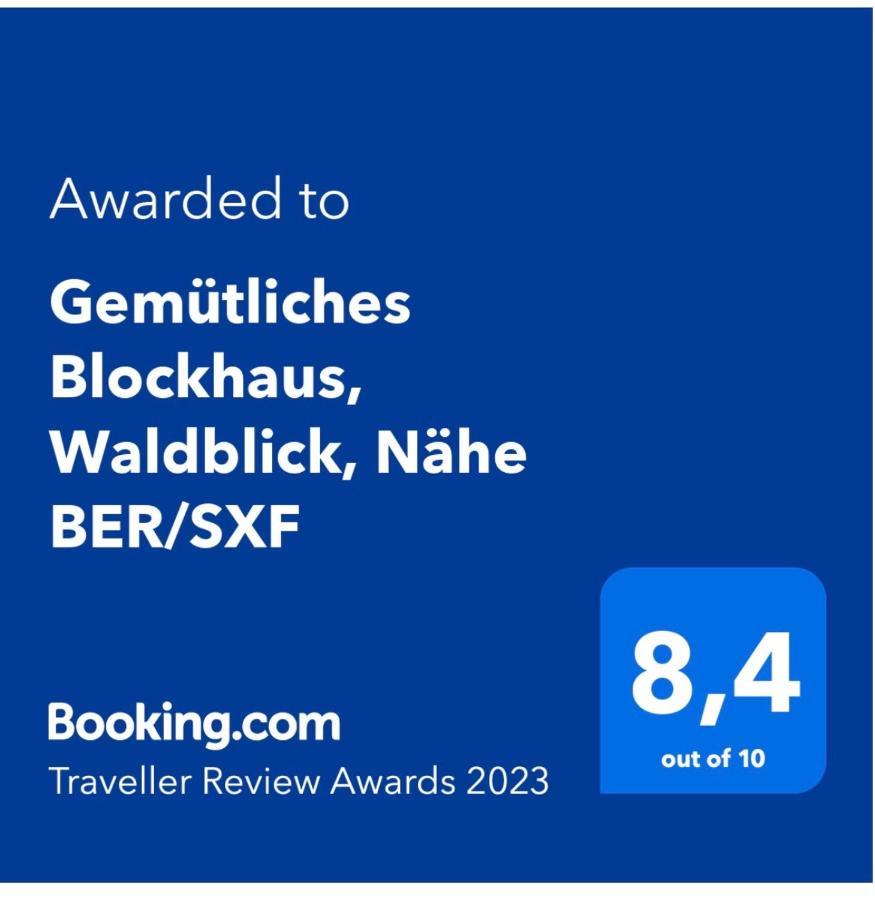 Gemuetliches Blockhaus, Waldblick, Naehe Ber/sxf Vakantiehuis